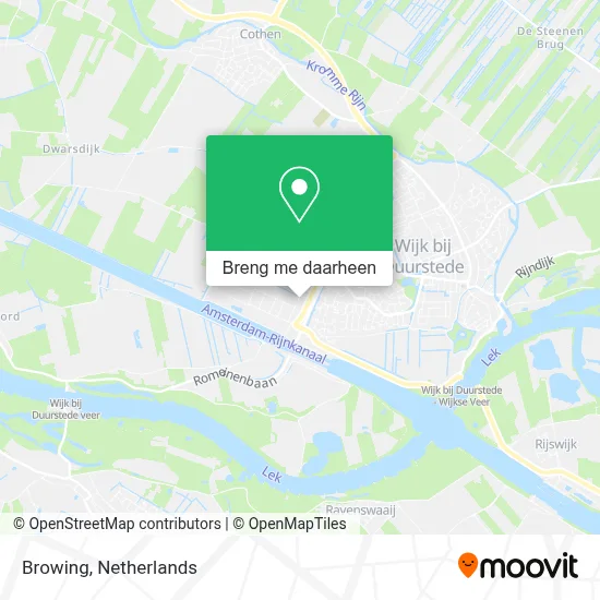 Browing kaart