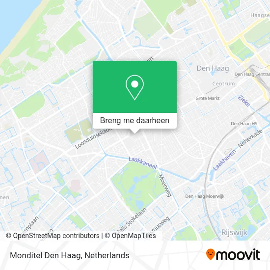Monditel Den Haag kaart