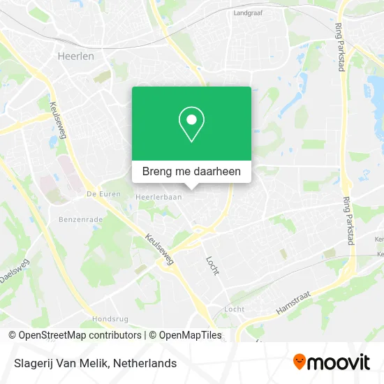 Slagerij Van Melik kaart