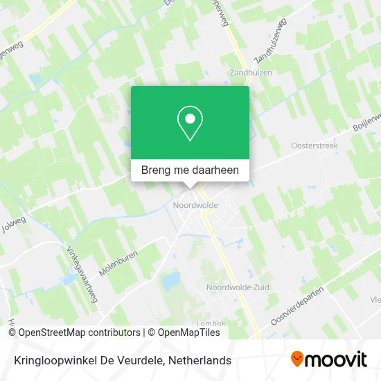 Kringloopwinkel De Veurdele kaart