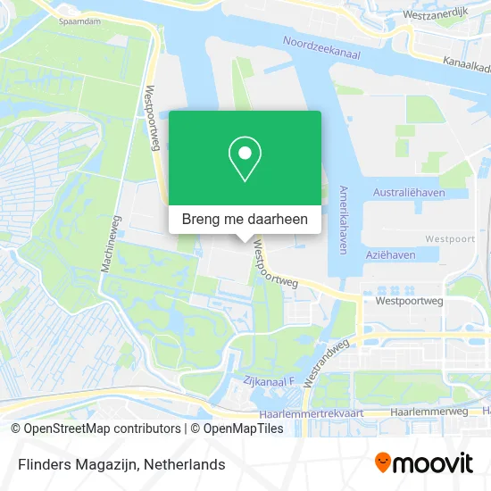 Flinders Magazijn kaart