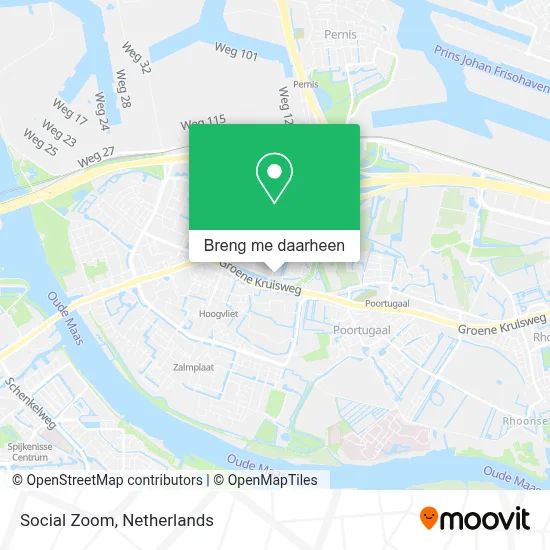 Social Zoom kaart