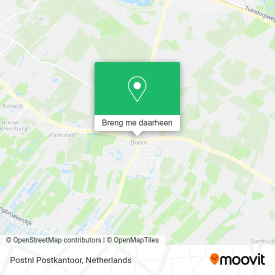 Postnl Postkantoor kaart