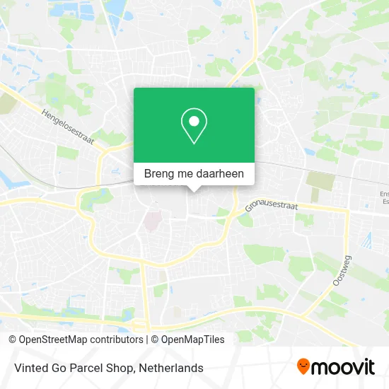 Vinted Go Parcel Shop kaart