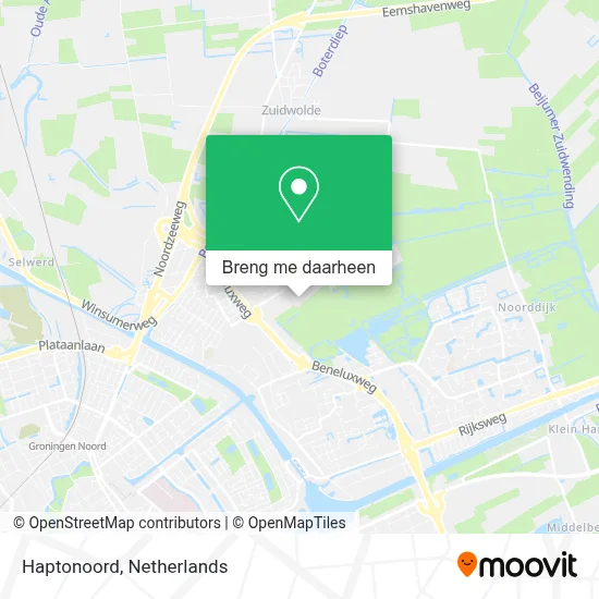 Haptonoord kaart