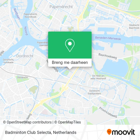 Badminton Club Selecta kaart
