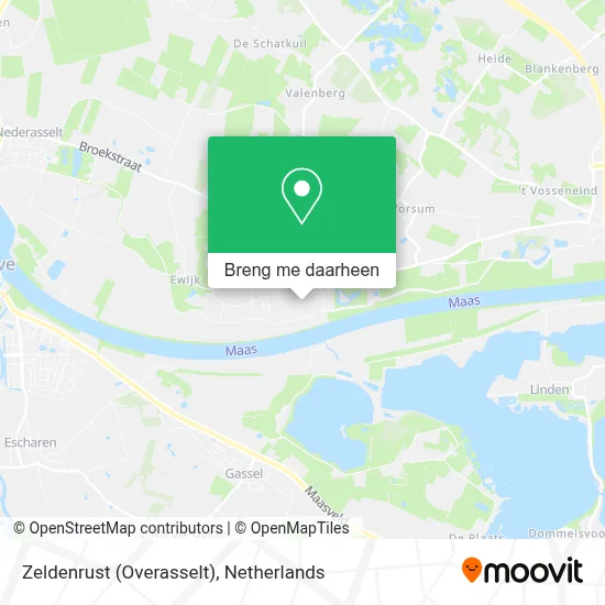Zeldenrust (Overasselt) kaart