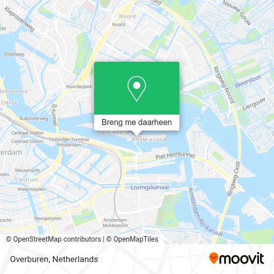 Overburen kaart