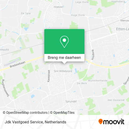 Jdk Vastgoed Service kaart