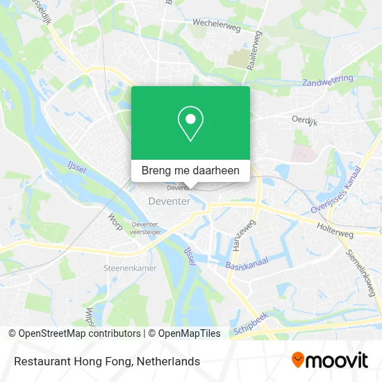 Restaurant Hong Fong kaart