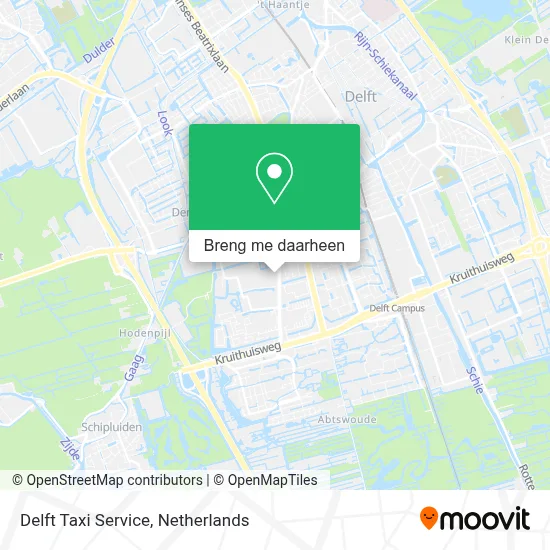 Delft Taxi Service kaart