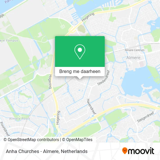 Anha Churches - Almere kaart