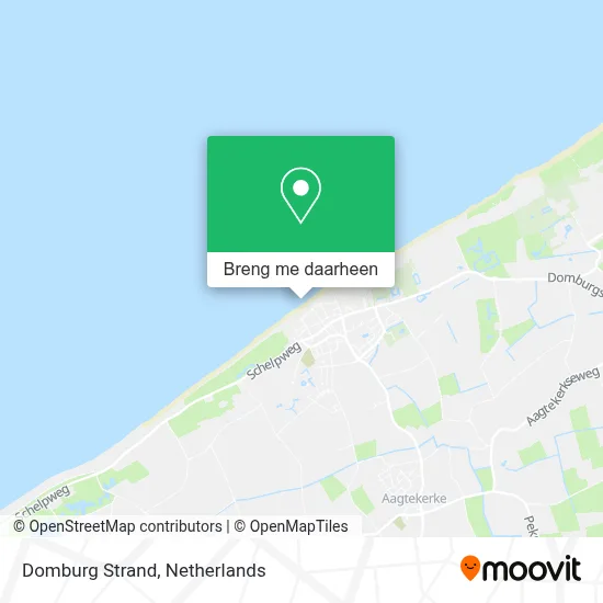 Domburg Strand kaart