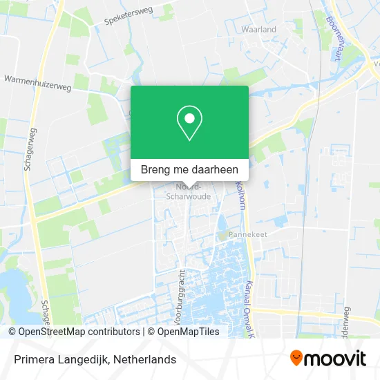 Primera Langedijk kaart