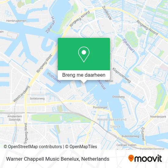 Warner Chappell Music Benelux kaart