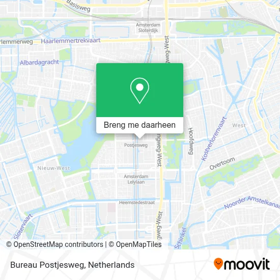 Bureau Postjesweg kaart