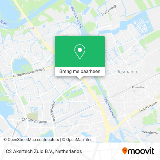 C2 Akertech Zuid B.V. kaart