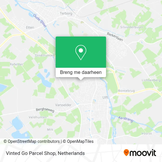 Vinted Go Parcel Shop kaart