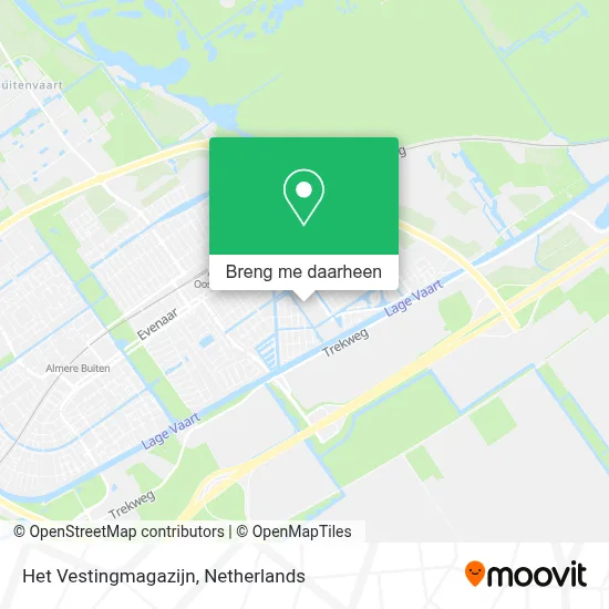 Het Vestingmagazijn kaart