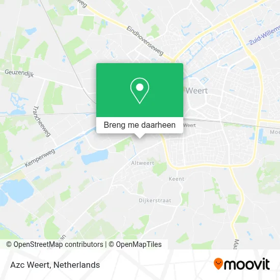 Azc Weert kaart