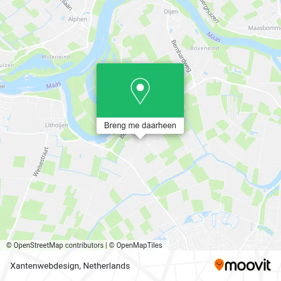 Xantenwebdesign kaart