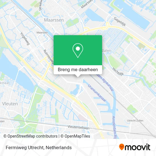 Fermiweg Utrecht kaart