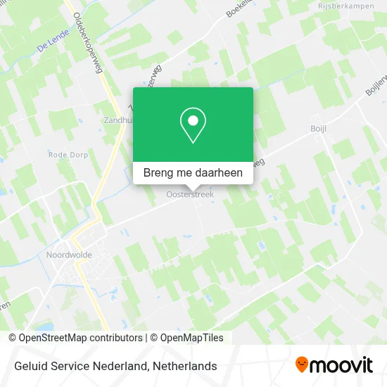 Geluid Service Nederland kaart