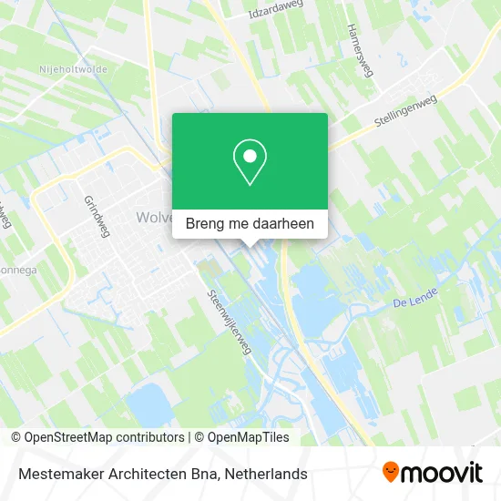 Mestemaker Architecten Bna kaart