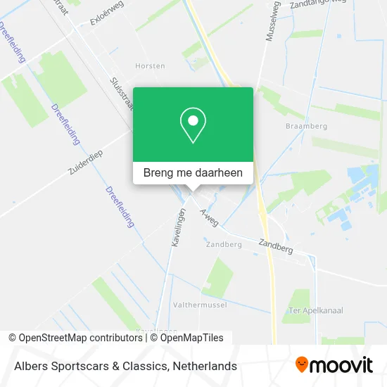 Albers Sportscars & Classics kaart