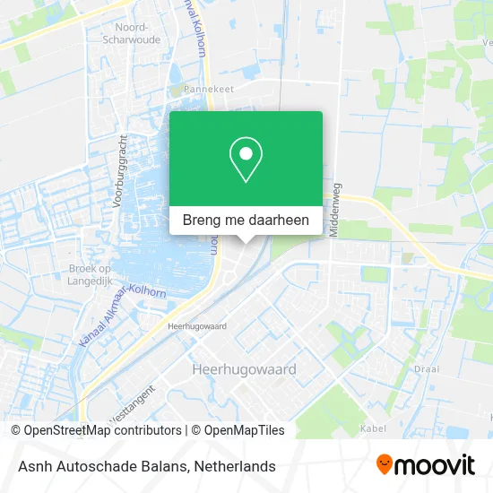 Asnh Autoschade Balans kaart