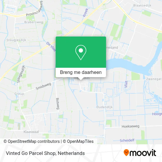 Vinted Go Parcel Shop kaart