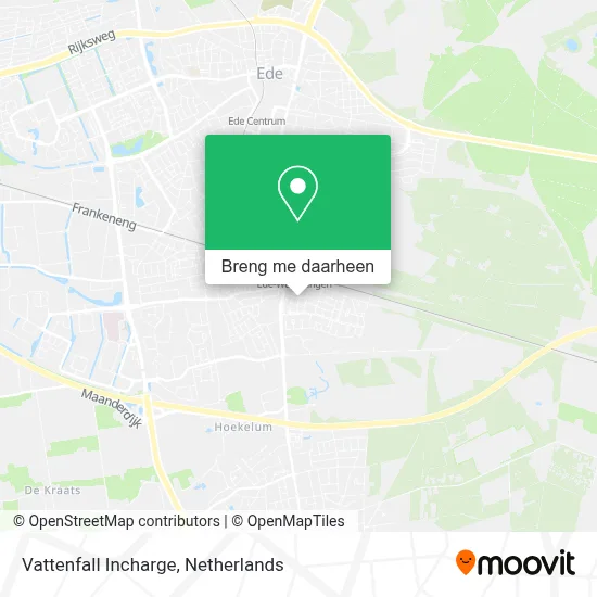 Vattenfall Incharge kaart