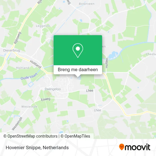 Hovenier Snippe kaart
