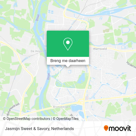 Jasmijn Sweet & Savory kaart