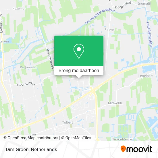 Dim Groen kaart