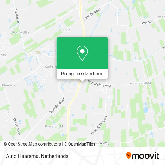 Auto Haarsma kaart