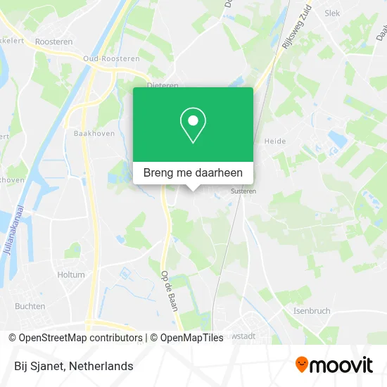 Bij Sjanet kaart