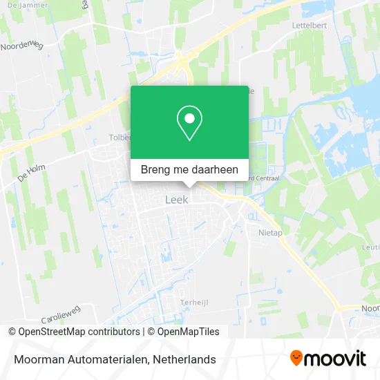 Moorman Automaterialen kaart