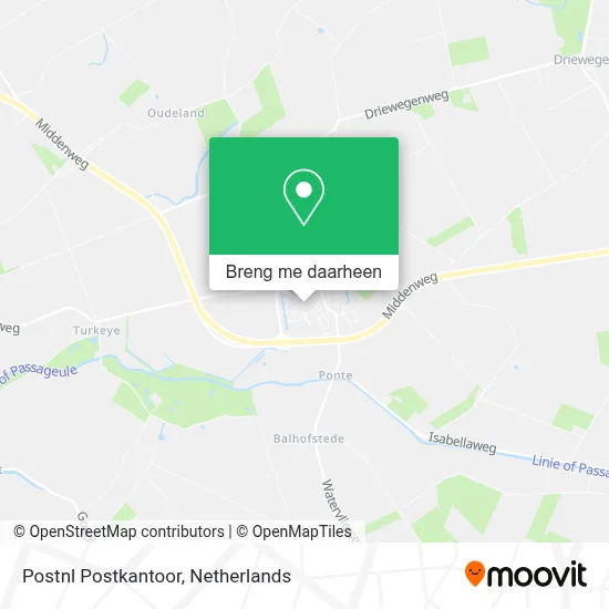 Postnl Postkantoor kaart