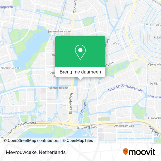 Mevrouwcake kaart