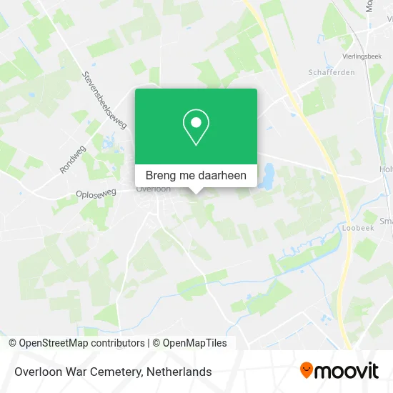 Overloon War Cemetery kaart