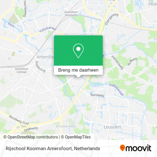 Rijschool Kooiman Amersfoort kaart