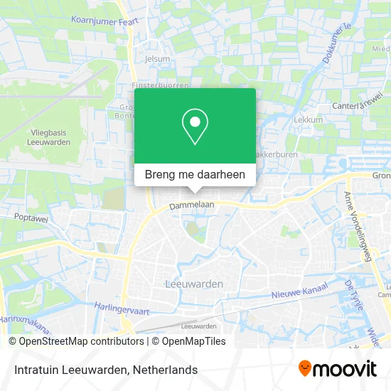 Intratuin Leeuwarden kaart