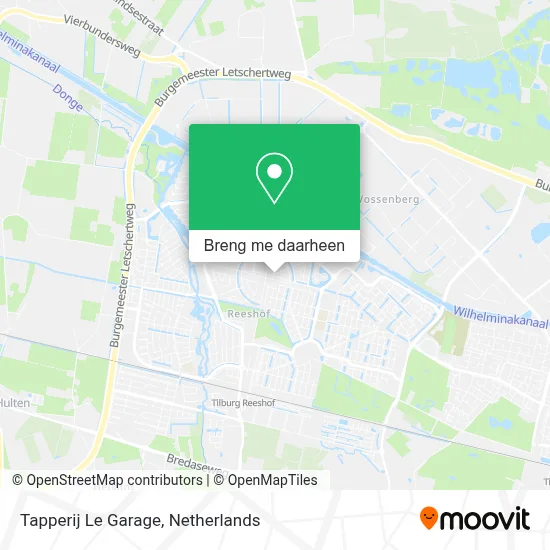 Tapperij Le Garage kaart