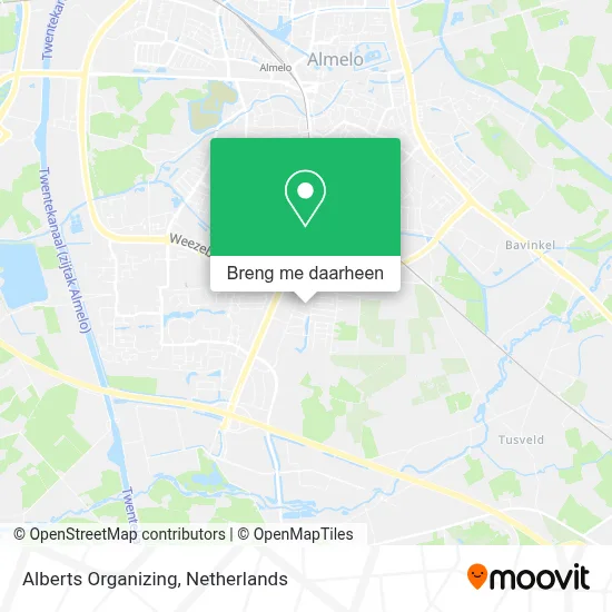 Alberts Organizing kaart