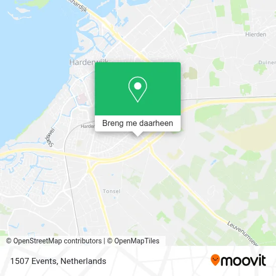 1507 Events kaart