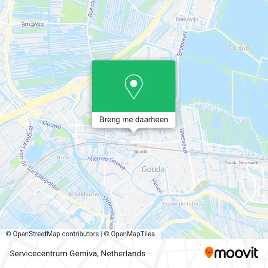 Servicecentrum Gemiva kaart