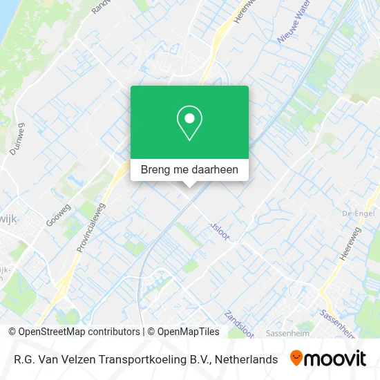 R.G. Van Velzen Transportkoeling B.V. kaart