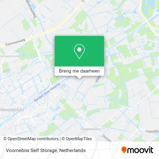 Voornebox Self Storage kaart
