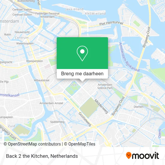 Back 2 the Kitchen kaart